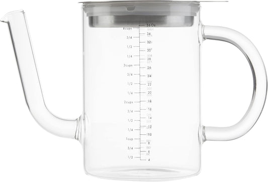 Glass Gravy Separator with Strainer