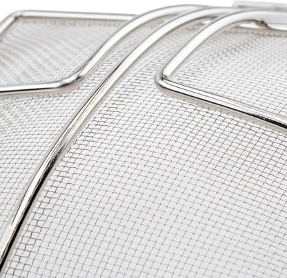 Square Mesh Skimmer, 6.75-Inch, Medium, Nickel