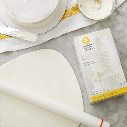 Large Fondant Rolling Pin with Guide Rings, Tiered Cakes, 20 in.