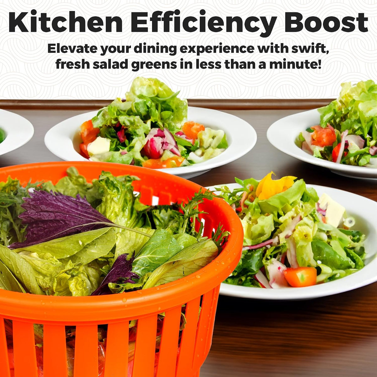 TK Commercial Salad Spinner 5.5 Gallon 20 Qt - Large Capacity Lettuce Dryer