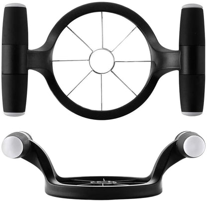 Apple Slicer, 7.5 Inch Extra Large Apple Cutter, 8-Blade Stainless Steel Fruit Slicer, Anti-Slip Rubber Handle for Pears, Potatoes, Tomatoes, Onion