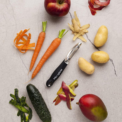 Stainless Steel Professional Swivel Peeler, Sharp Blade for Effortless Peeling of Hard Fruits and Vegetables, Kitchen Peeler for Home Cooks and Professional Chefs