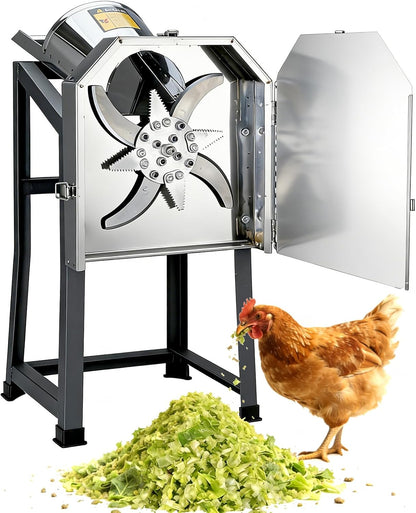 Poultry Vegetable Chopper, Leafy Vegetable Dicer | 304 Stainless Steel Construction, Chop Various Greens, For Farms, Livestock Breeding, Ranches