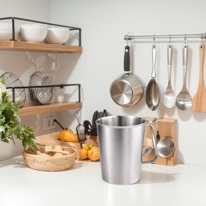 16oz Stainless Steel Measuring Cup with Handle, 500ML