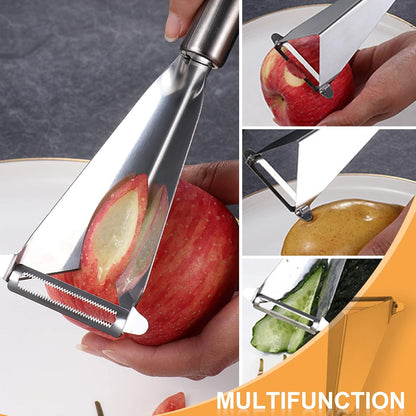 Fruit Carving Tools, Fruit Carving Knife Pack of 3, Stainless Steel Vegetable Carving Tools, Melon Baller Scoop DIY Carving Knives for Home Kitchen