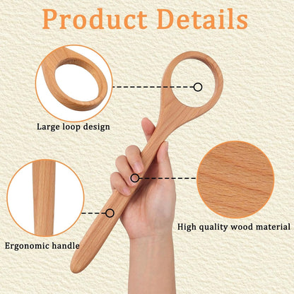 Danish Dough Whisk, Wooden Bread Whisking Tool for Mixing, Sourdough Whisk for Mixing Egg Pizza Bread Baking Tools and Supplies