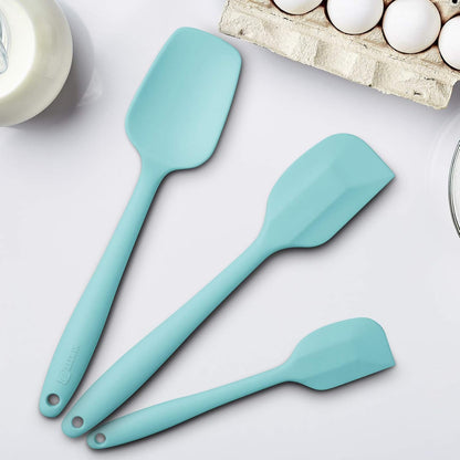 3-Piece Silicone Spatula Set, 600°F Heat Resistant, Black