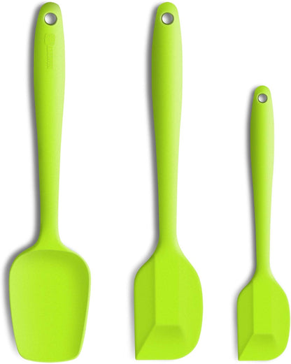 3-Piece Silicone Spatula Set, 600°F Heat Resistant, Black