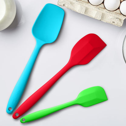 3-Piece Silicone Spatula Set, 600°F Heat Resistant, Black