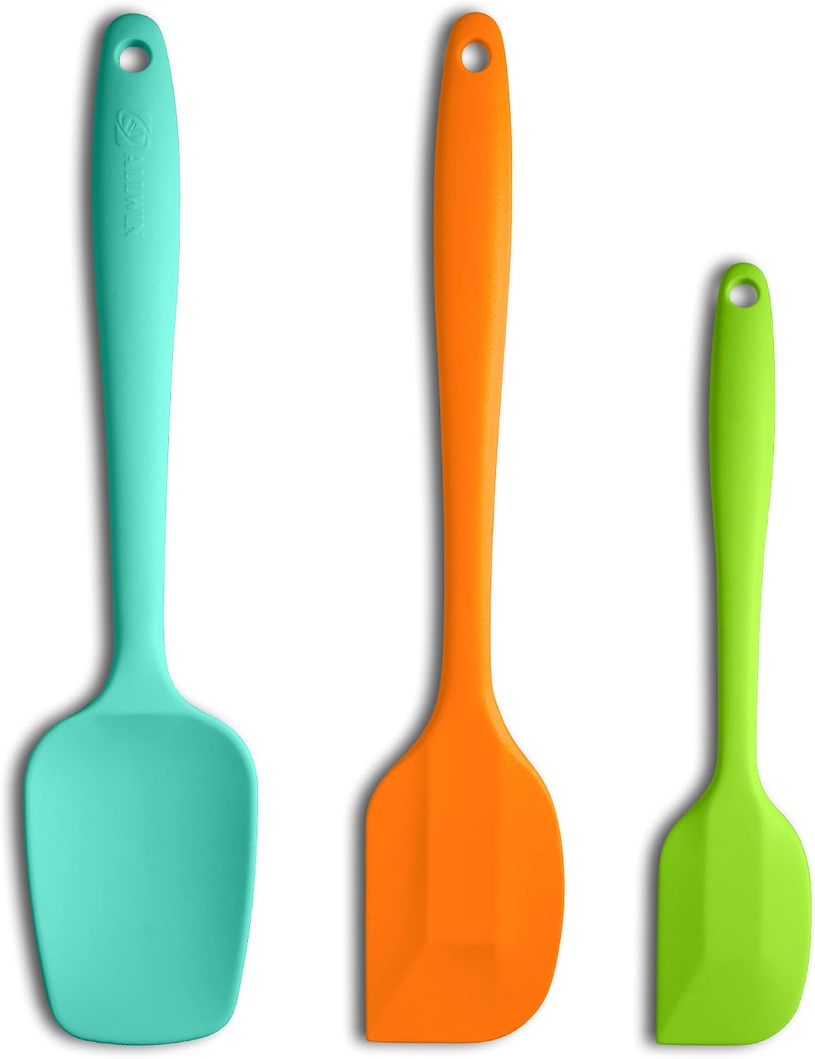 3-Piece Silicone Spatula Set, 600°F Heat Resistant, Black
