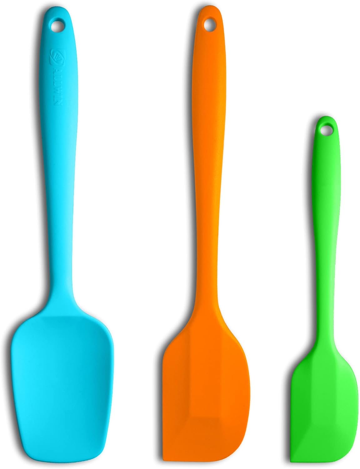 3-Piece Silicone Spatula Set, 600°F Heat Resistant, Black