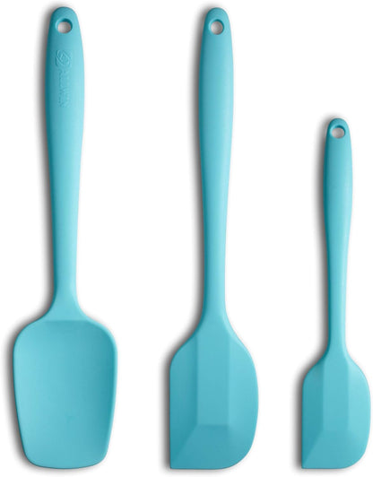 3-Piece Silicone Spatula Set, 600°F Heat Resistant, Black