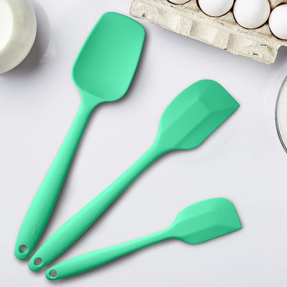 3-Piece Silicone Spatula Set, 600°F Heat Resistant, Black