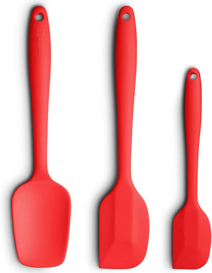 3-Piece Silicone Spatula Set, 600°F Heat Resistant, Black