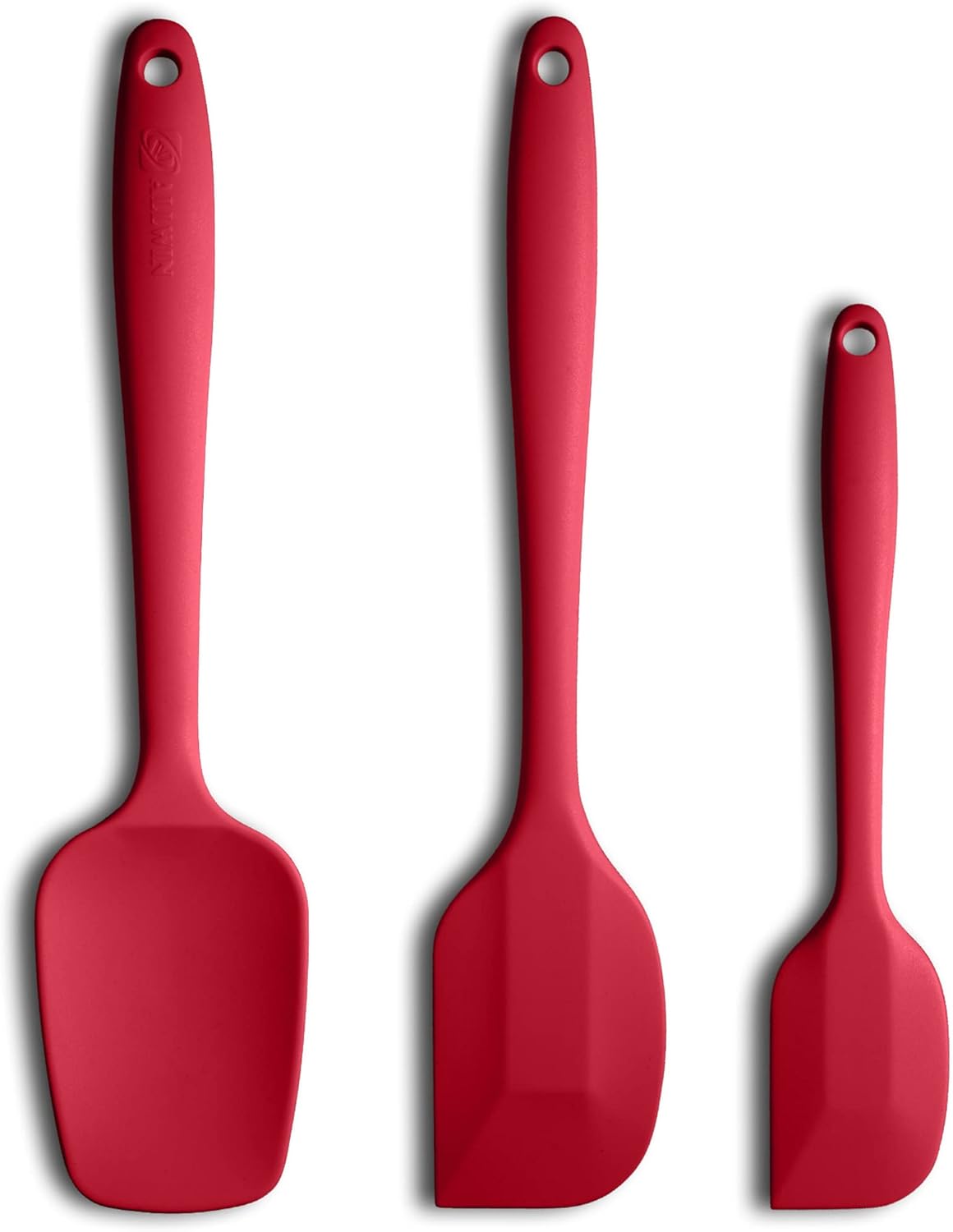 3-Piece Silicone Spatula Set, 600°F Heat Resistant, Black