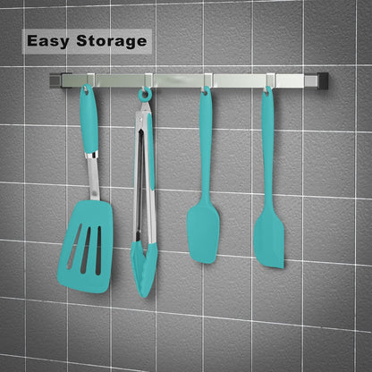 3-Piece Silicone Spatula Set, 600°F Heat Resistant, Black