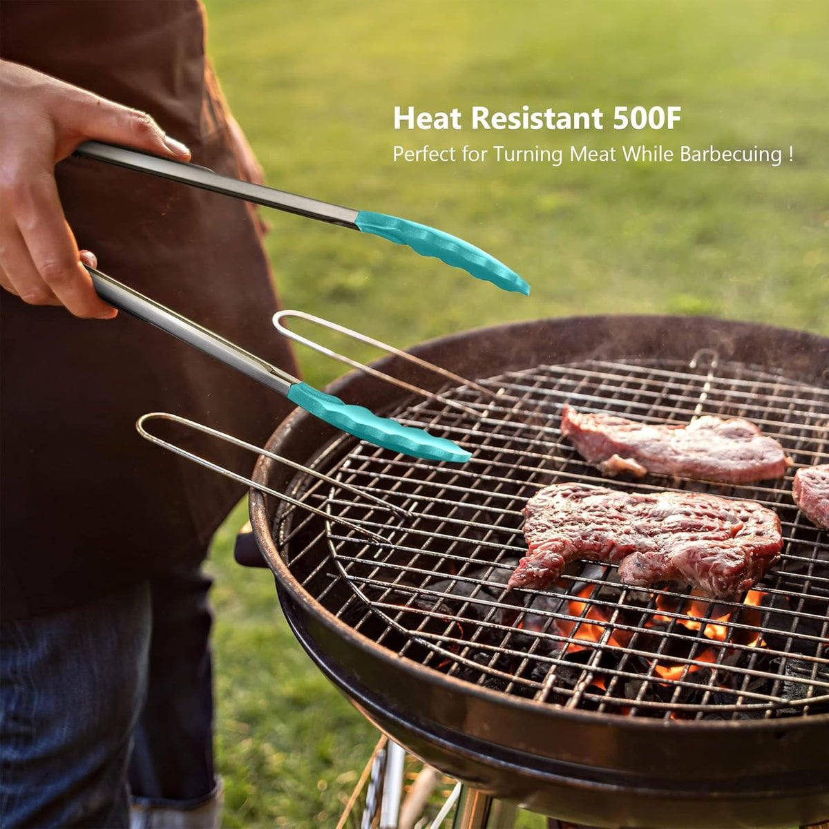 3-Piece Silicone Spatula Set, 600°F Heat Resistant, Black