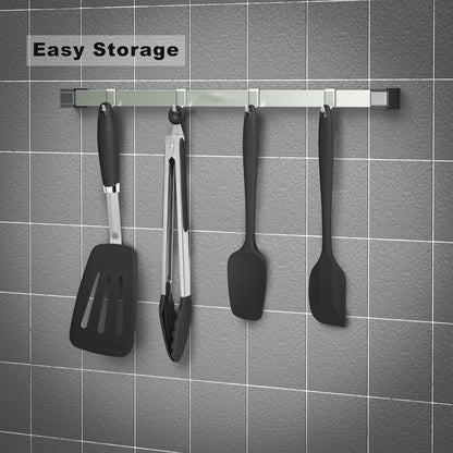3-Piece Silicone Spatula Set, 600°F Heat Resistant, Black