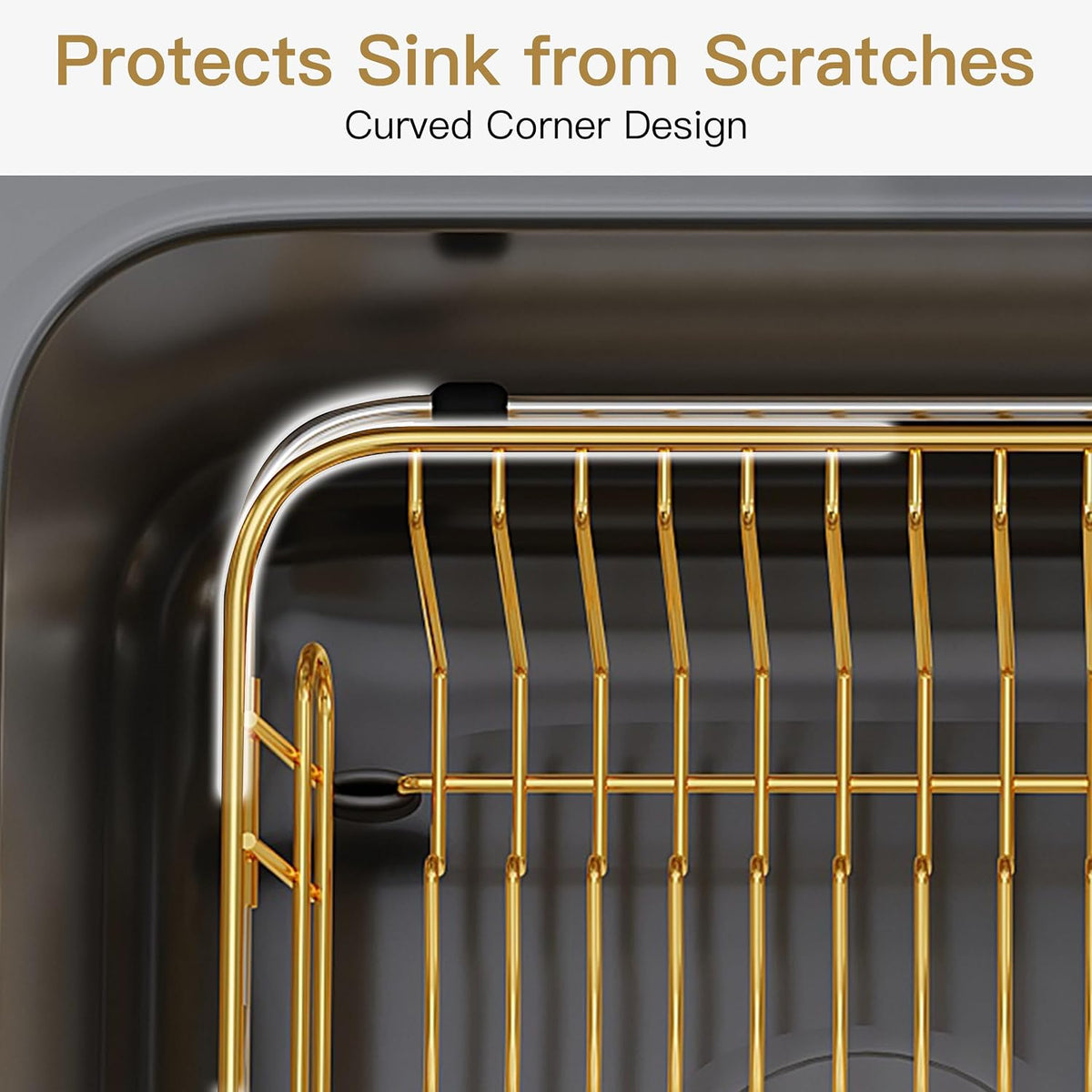 Black Dish Drying Rack in Sink, Dish Drainer with Utensil Holder