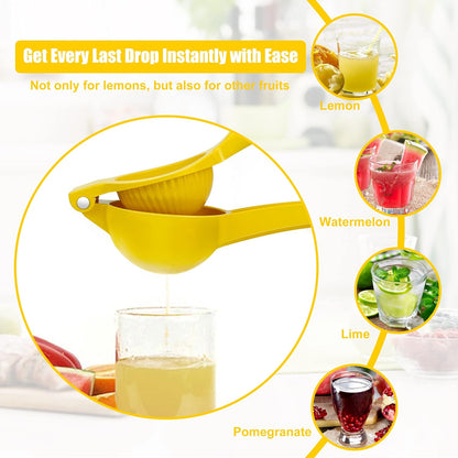 Lemon Squeezer - Lemon Juicer - Metal Manual Hand Juicer Tool | Lemon & Lime Squeezer,Kitchen Tools for citrus juicer & Dishwasher Safe