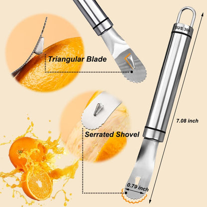 Orange Citrus Peelers 304 Stainless Steel Slicer Cutter Peeler Remover Opener Fruit Tools Kitchen Gadget