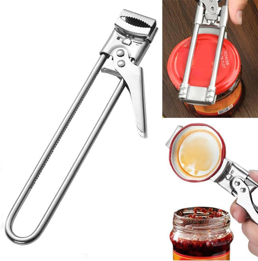 Jar Openers,Adjustable Multifunctional Stainless Steel Can Opener,Stainless Steel Can Opener Bottle Jar Lid Gripper Household Kitchen Tool, Manual Jar Bottle Opener Kitchen Accessories