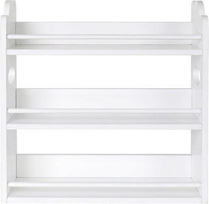 3 Tier Bamboo Spice Rack, Spice Rack Organizer, Seasoning Jars Rack Shelf Spice Organizer for Kitchen Counter or Wall Mounting, Spice Storage Holder with handles, Jars Not Included,Natural