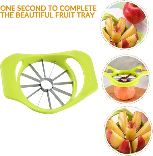 Fruit Cutter apple slicer Tool,12-Blade Fruit Corer,Anti-Slip Handle Easy to Use, Time-Saving, Stainless Steel Cutter and Divider For apple Tomato Orange Pear Pineapple kitchen gadgets