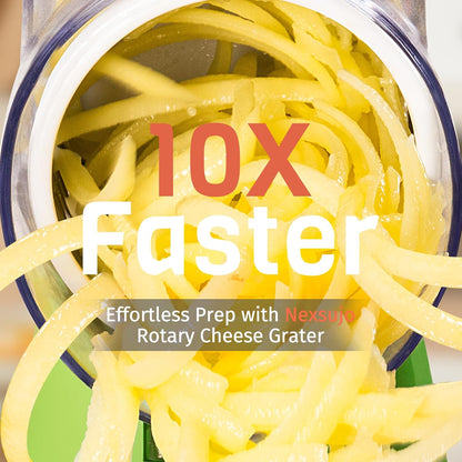Blue Hand Crank Rotary Cheese Grater