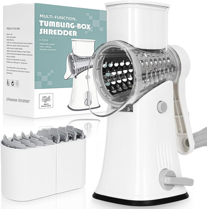 Blue Hand Crank Rotary Cheese Grater