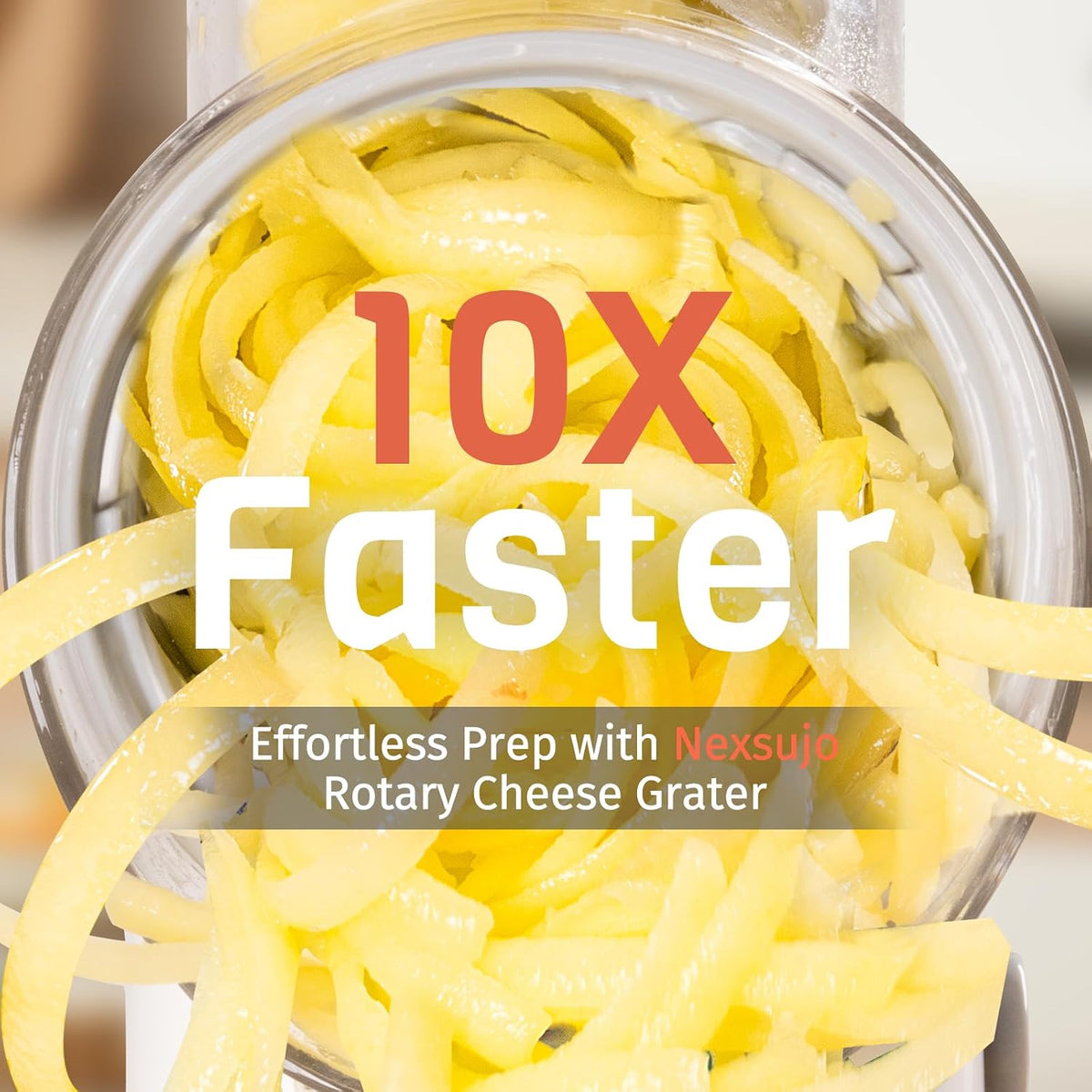 Blue Hand Crank Rotary Cheese Grater
