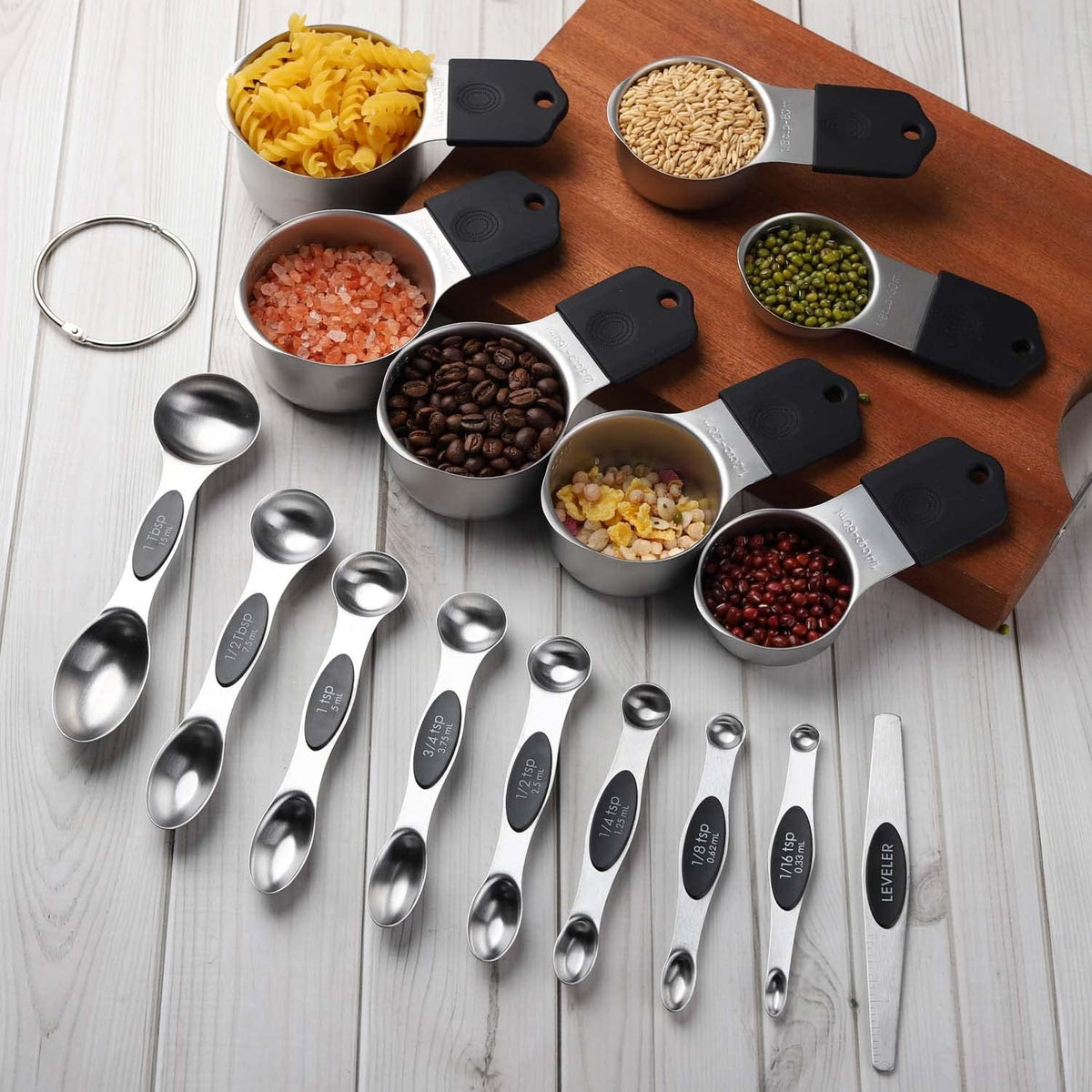 Magnetic Measuring Cups and Spoons Set Stainless Steel Measuring Cup&Spoon