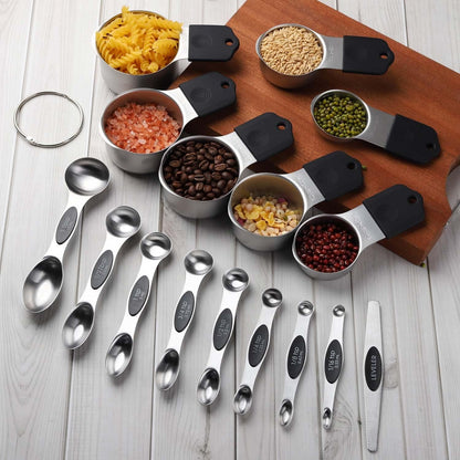 Magnetic Measuring Cups and Spoons Set Stainless Steel Measuring Cup&Spoon