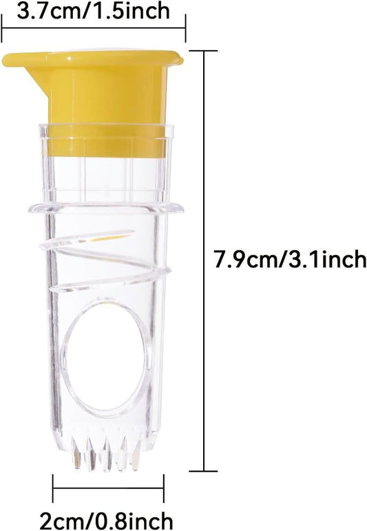 Lime Juicer, Lemon Squeezer with Screw-Top Lid & Built-In Filter, Portable Compact Juice Extractor Citrus Hand Press for Lemon Orange Cocktails Drinks