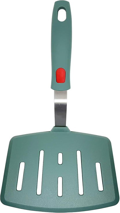 Silicone Spatula Turner, Heat Resistant Pancake Spatula for Non Stick Frying Pan, Wide Slotted Omelette Egg Spatula Fish Spatula Cooking Spatula for Kitchen Use Thin Flexible Spatula Dishwasher Safe