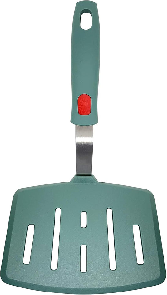 Silicone Spatula Turner, Heat Resistant Pancake Spatula for Non Stick Frying Pan, Wide Slotted Omelette Egg Spatula Fish Spatula Cooking Spatula for Kitchen Use Thin Flexible Spatula Dishwasher Safe