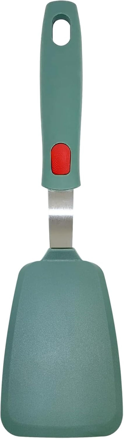 Silicone Spatula Turner, Heat Resistant Pancake Spatula for Non Stick Frying Pan, Wide Slotted Omelette Egg Spatula Fish Spatula Cooking Spatula for Kitchen Use Thin Flexible Spatula Dishwasher Safe