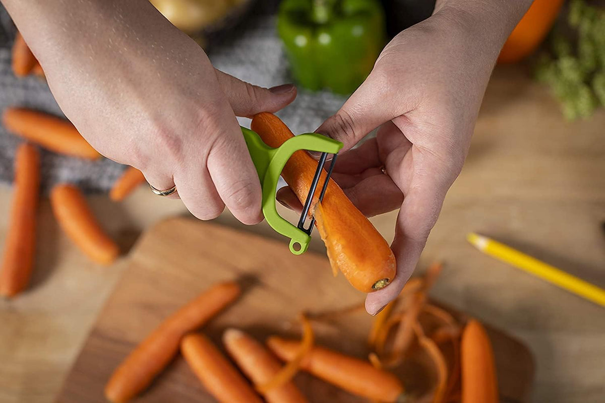 Bar Keeper’s Friend – Original Swiss Peeler Set (2-Pack) | Professional Citrus Garnish & Vegetable Peeler Duo | Razor-Sharp, Lightweight, Made in Switzerland