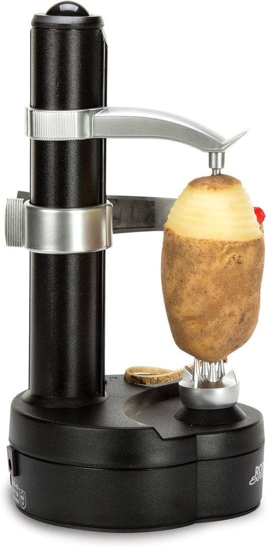 Rotato Express Electric Peeler - 2 Spare Blades - Safe & Easy to Use - Effortlessly Peels Vegetables and Fruit