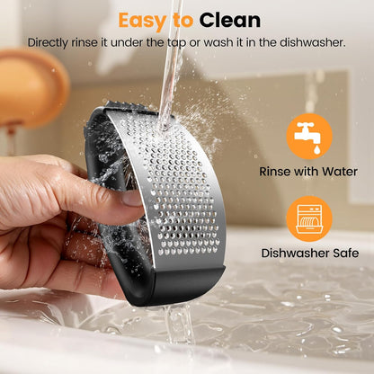 Garlic Press,Stainless Steel Garlic Mincer Crusher,Easy to Use and Clean,Ergonomic Handle,Easy Kitchen Gadget for Effortless Smashing,Kitchen Essentials,Home and Kitchen Utensils Accessories,Cooking