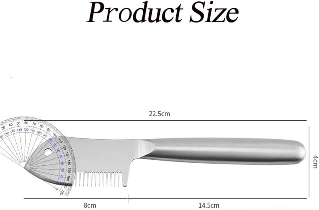 Stainless Steel Multi-purpose Julienne Peeler, Precision Julienne Blade with Ergonomic Handle, Single-Piece Vegetable Julienne Slicer with Comb Shape, Kitchen Shredder Tool for Veggie, Fruit (1)