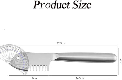 Stainless Steel Multi-purpose Julienne Peeler, Precision Julienne Blade with Ergonomic Handle, Single-Piece Vegetable Julienne Slicer with Comb Shape, Kitchen Shredder Tool for Veggie, Fruit (1)