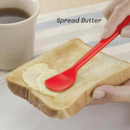Silicone Spatula Spoon, Quiet Coffee Stirrer, 6 In, 6 Pack