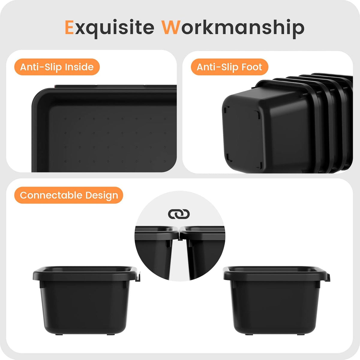 【Military Grade】 Drawer Organizer,【𝟱𝗦𝗶𝘇𝗲】 Makeup organizer,【Holds 177 Items】 Bathroom Organizers and Storage,Organization and Storage,Desk Drawer Organizer for Vanity【Clear】