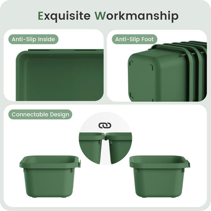【Military Grade】 Drawer Organizer,【𝟱𝗦𝗶𝘇𝗲】 Makeup organizer,【Holds 177 Items】 Bathroom Organizers and Storage,Organization and Storage,Desk Drawer Organizer for Vanity【Clear】