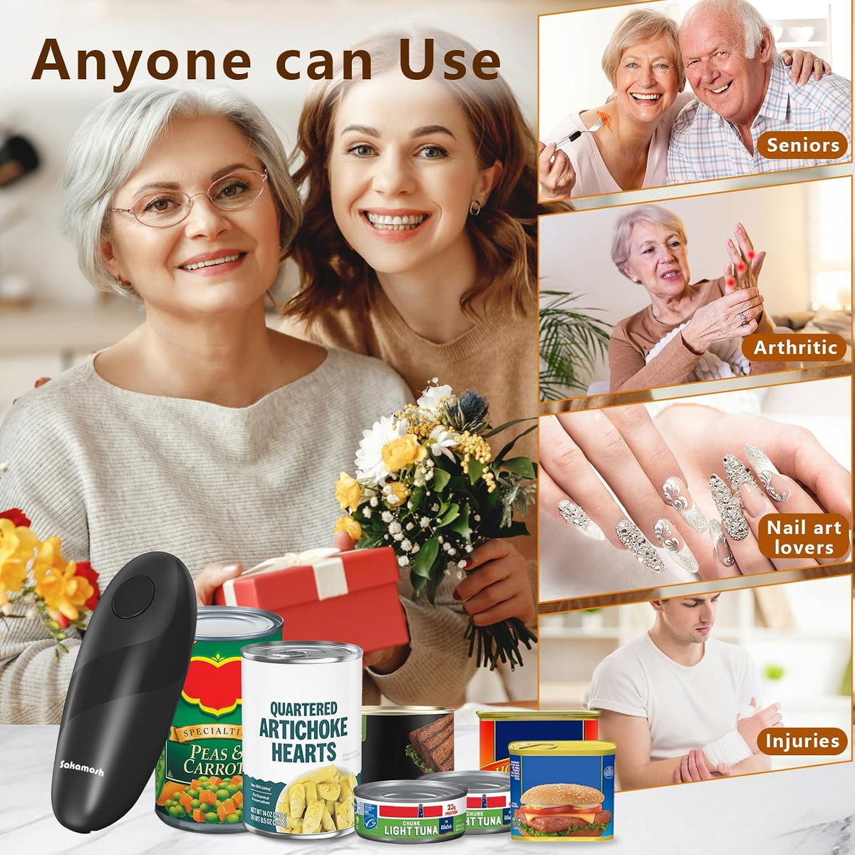 Electric Can Opener Smooth Edge