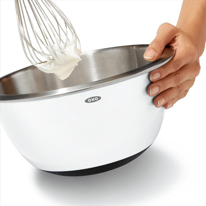 Good Grips 3-Piece Stainless Steel Mixing Bowl Set - Blue & Gray