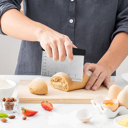 Metal Dough Blender,Pastry Shortening Blender Cutter,Heavy Duty Pastry Cutter,Pastry Blender And Butter Cutter for Mixing Flour Butter;Dough Pastry Scraper,Dough Cutter,Pastry Scraper (Style-C)