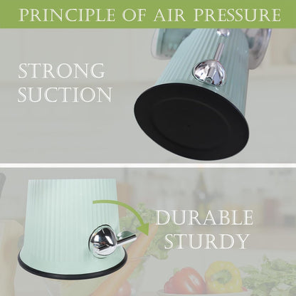 Rotary Cheese Grater | 5 Different Blades, Suction Cup Base, Vegetable Cutter Slicer Chopper, Food Grade Material