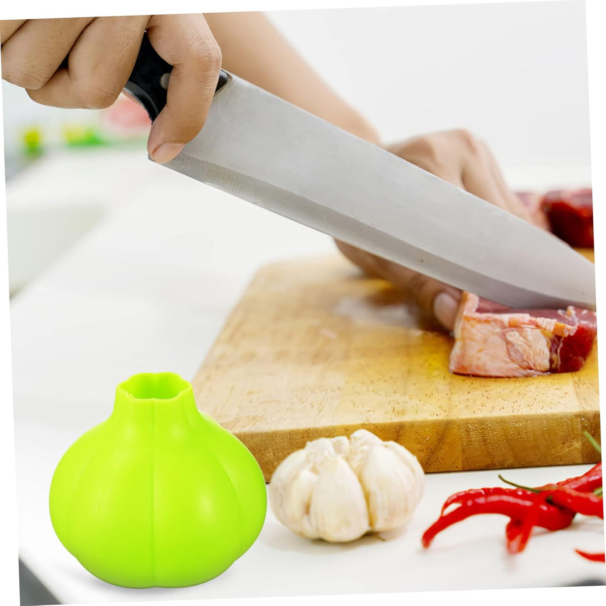 Silicone Garlic Peeler Tube Reusable Garlic Skin Remover Easy-to-Use Kitchen Tool for Peeling Cloves Sturdy Kitchen Supplies